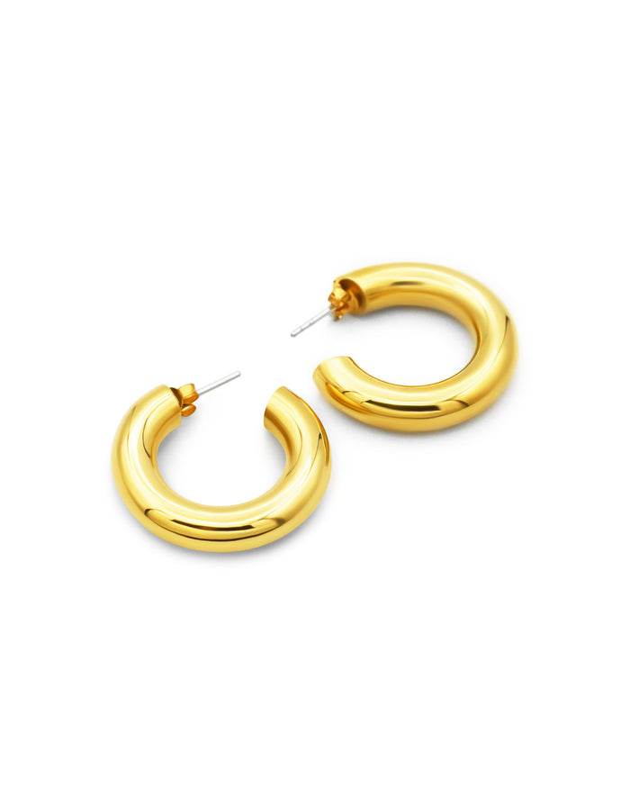 Moai Round Hoop Earring - NEW