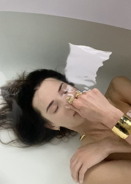 Video Lion Ring GOLD 14 and 18k - Leeuwen Ring Goud - Bath