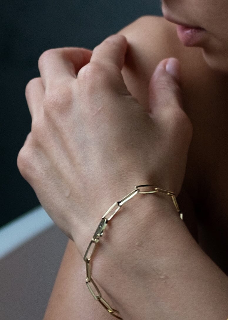 Link Bracelet Gold 14k - Schakel Armband Goud - Model