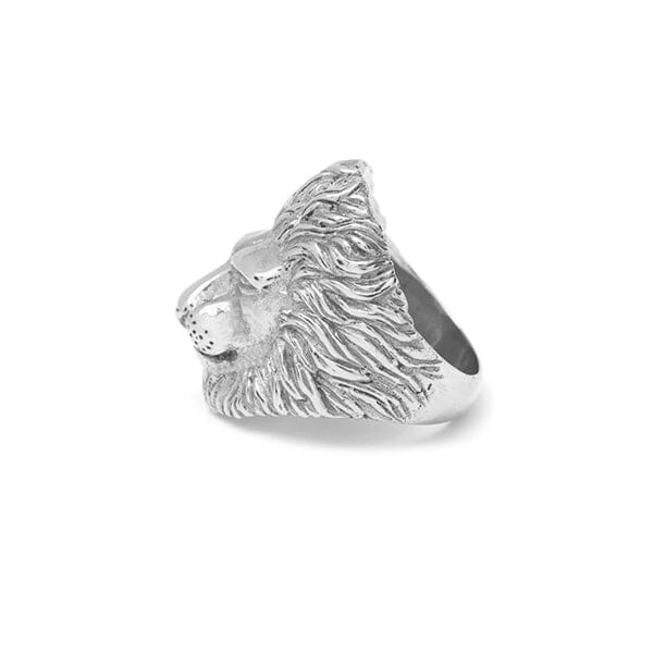 Lion ring silver on sale price