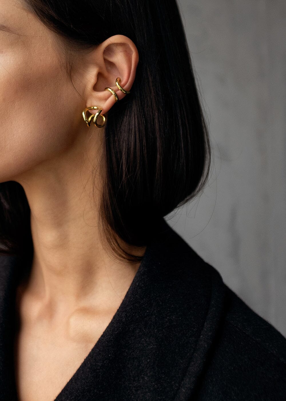 Mini Bold Earring Gold - Oorbellen Goud - Model