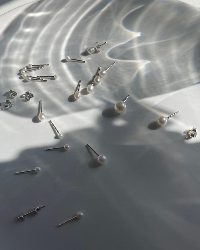 Pearl Earrings Silver