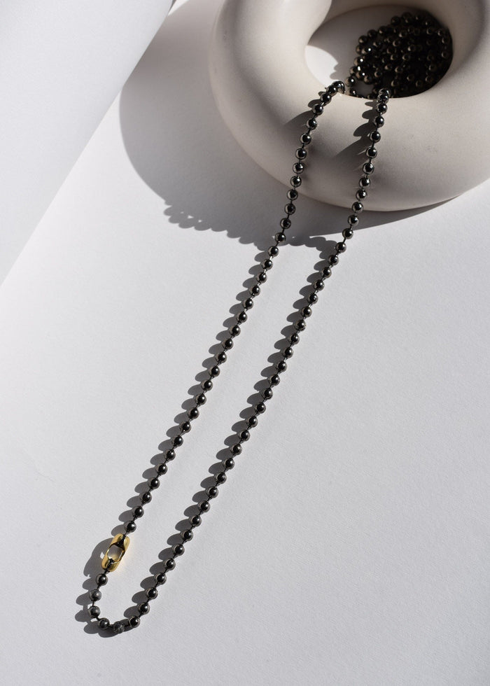 Pigalle Black Ball Necklace Grande