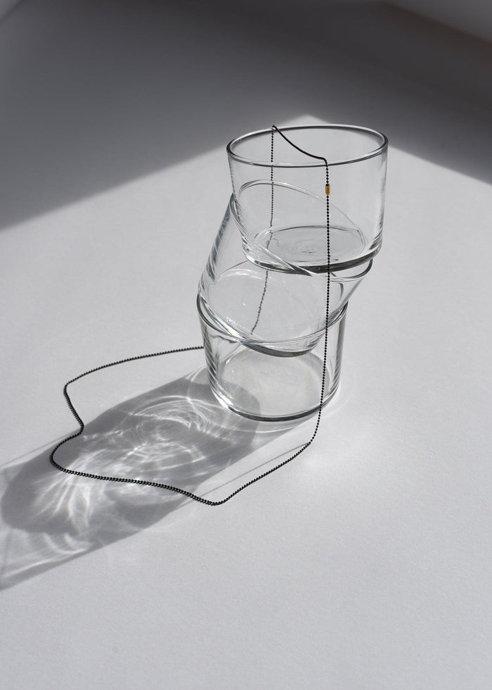 Pigalle Black Ball Necklace Petite