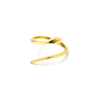 Snake Ring Gold - Slangen Ring Goud - Front