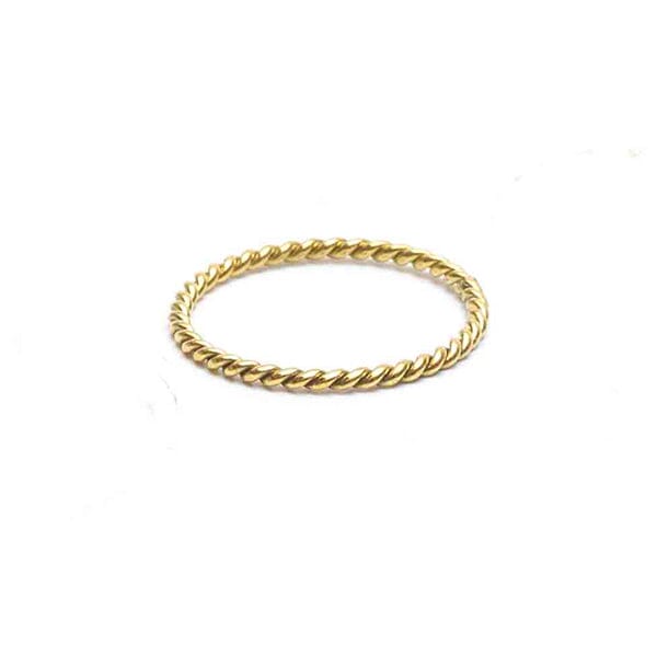 Sun twist Ring Gold - Gedraaide Ring Goud - Gold product