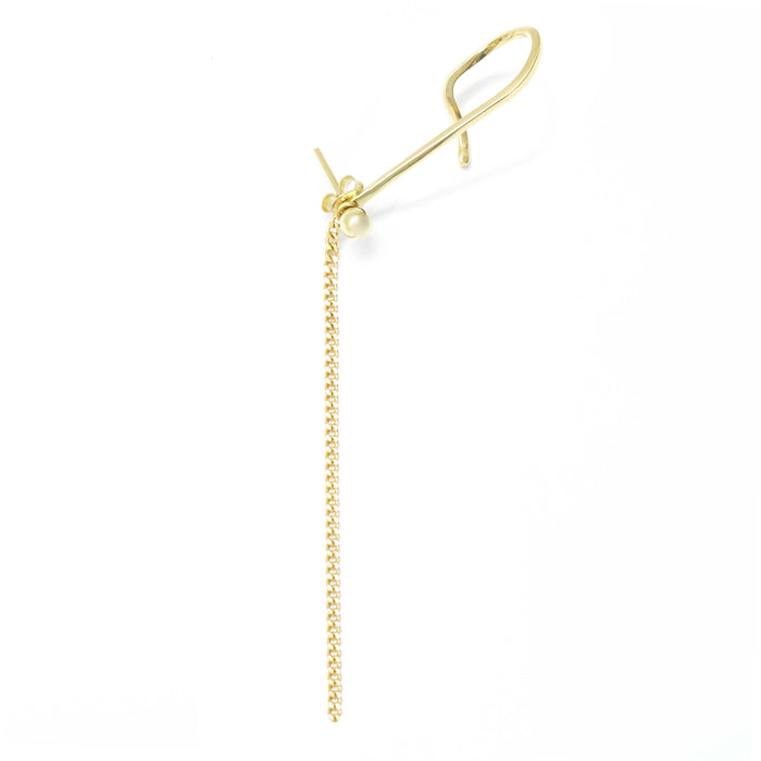 Ear Cuff + Gold Stud + Chain GOLD - MVDT COLLECTION